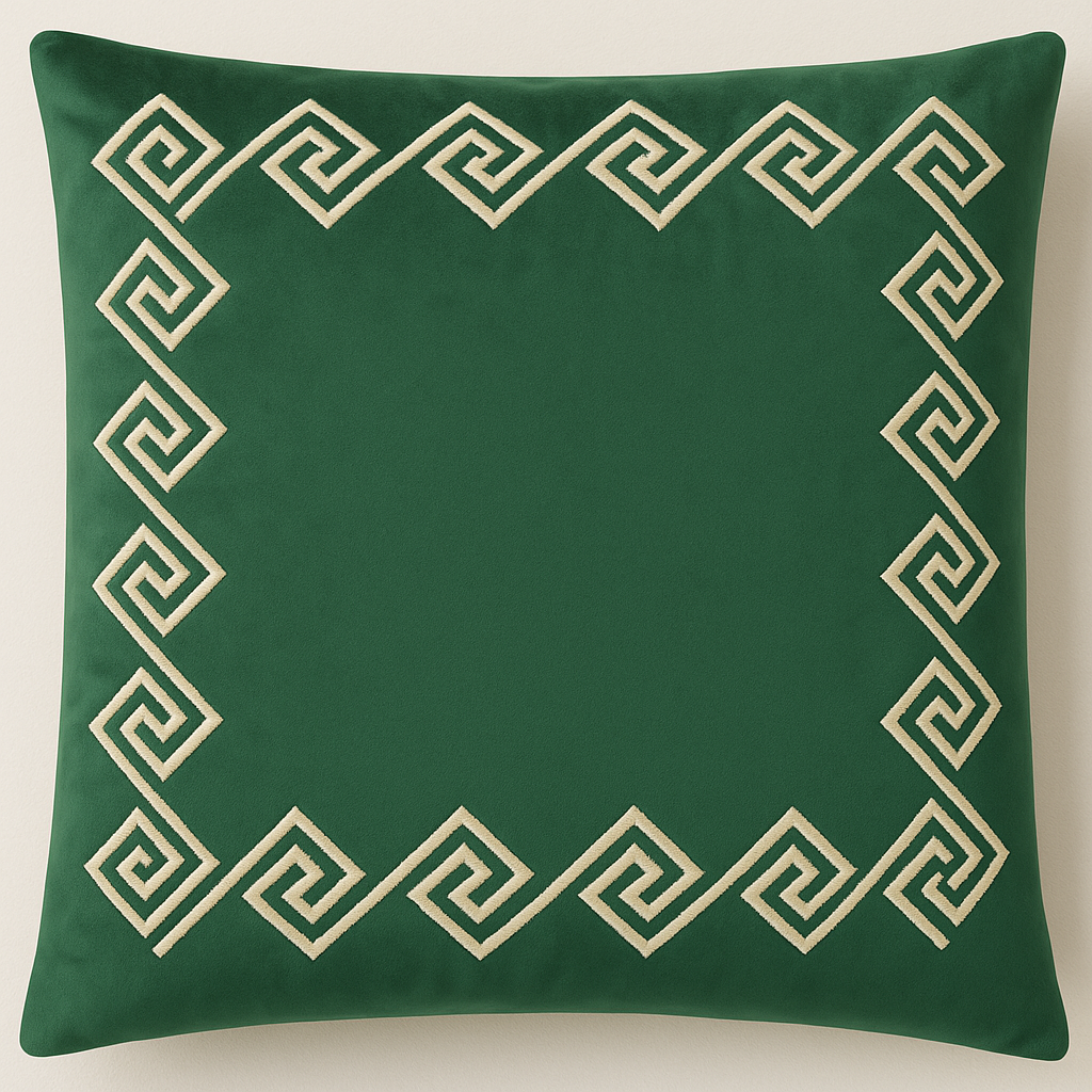 Athenian Elegance Velvet Cushion Cover 45x45