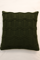 Green Knit Comfort Cushion 50x50